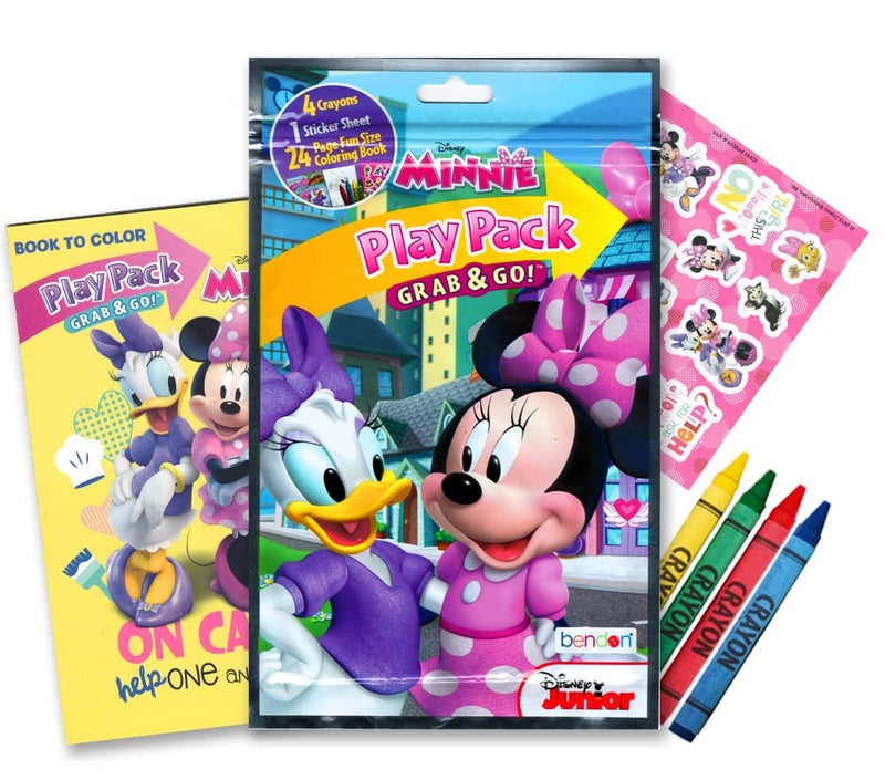 Bendon Disney Minnie Mouse Coloring and Activity Book Bundle with Imagine Ink Coloring Book, Play Pack, Stickers and More - Image 4